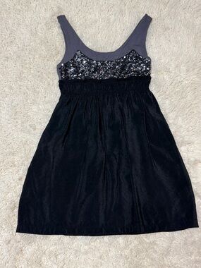 Women’s size medium Ya Los Angeles Sleeveless Black Sequin mini Dress